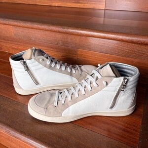 P448 Men's Grey and Tan Trainers